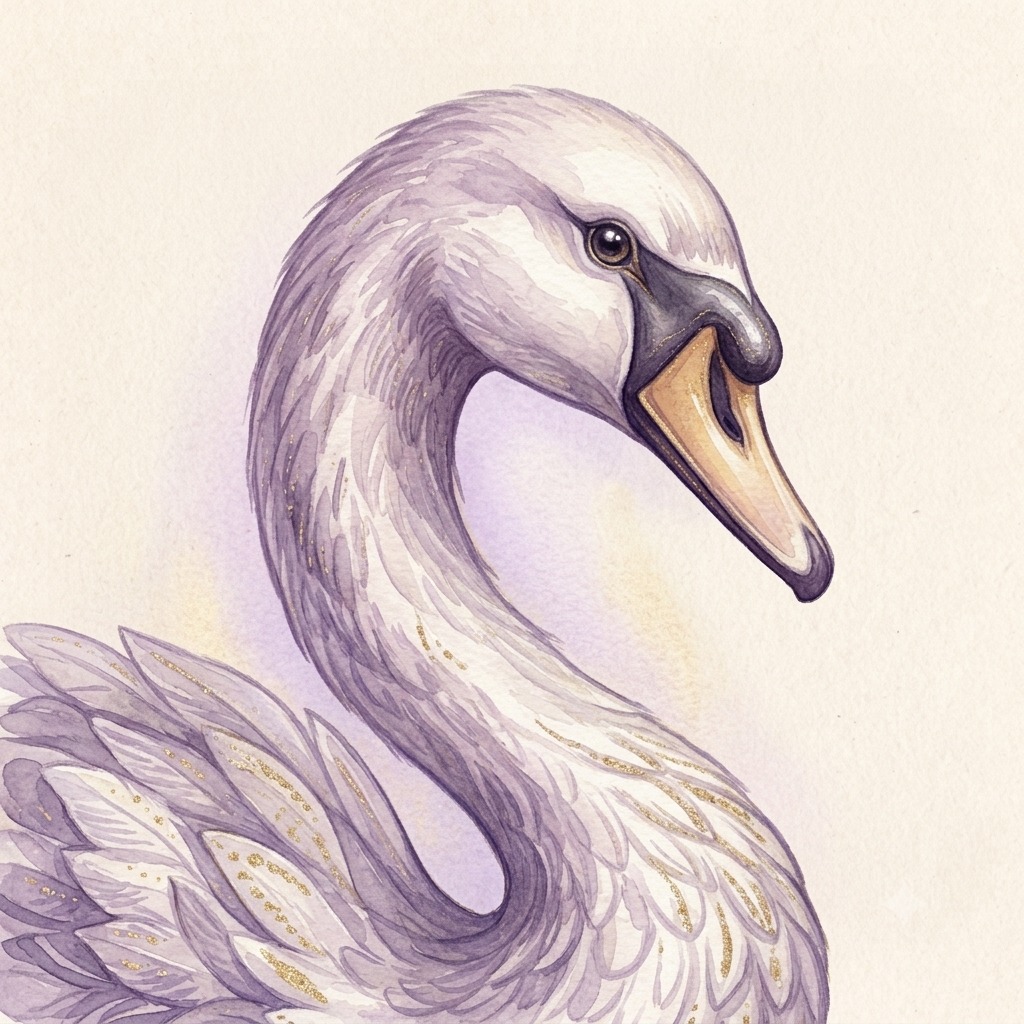 Illustration of a swan